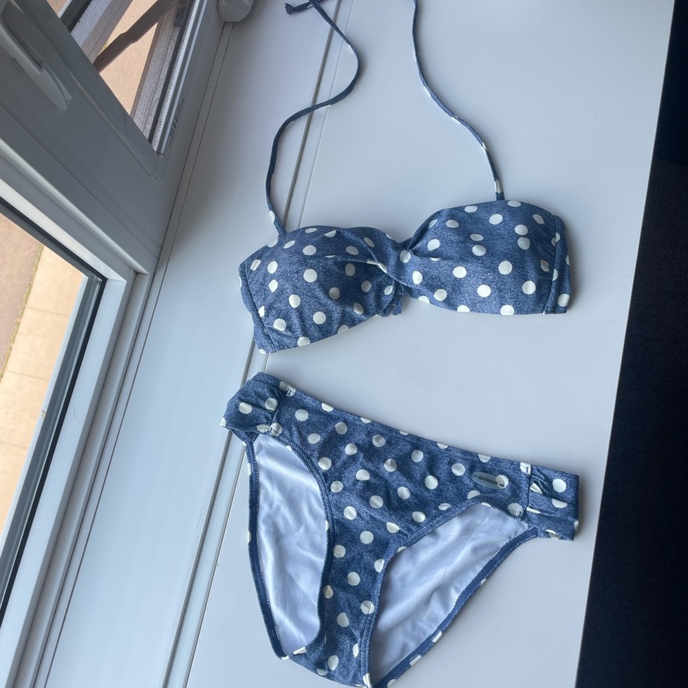 Cute swim/bathing suit set with dots